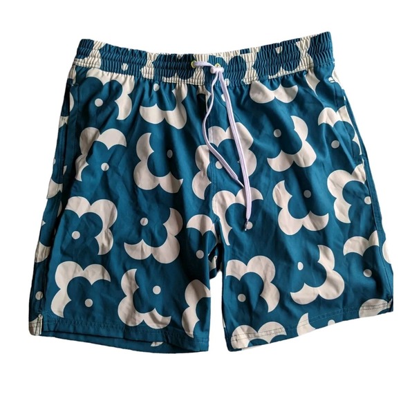 NWT Sovereign SVRN Code Swim Trunks Floral Green L - Picture 1 of 8